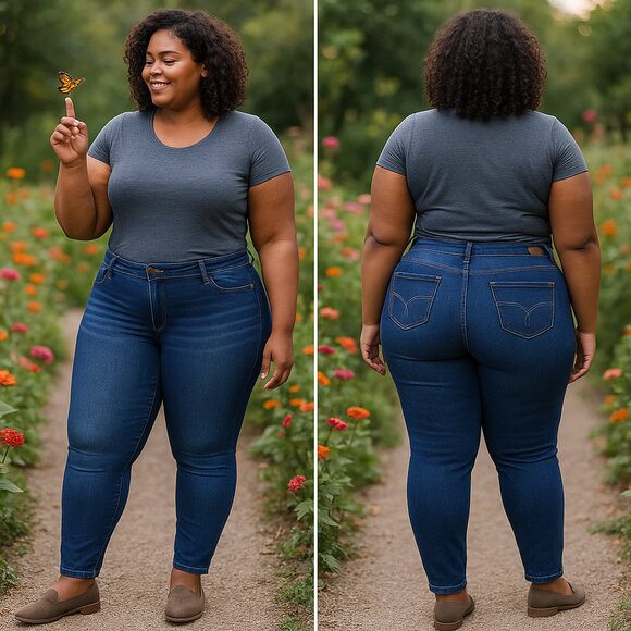 ✨ YMI WannaBettaButt Mid Rise Skinny Jeans ✨ - Picture 1 of 14